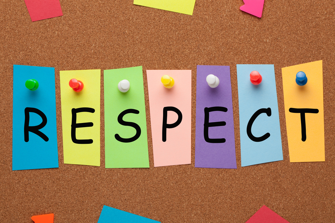 Respect On Colorful Stickers